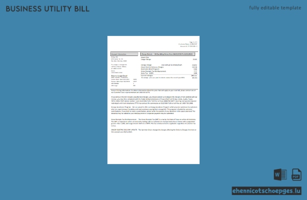 Wyoming High West Energy – Beispielseite 2 der Geschäftsrechnung (Vorschau)